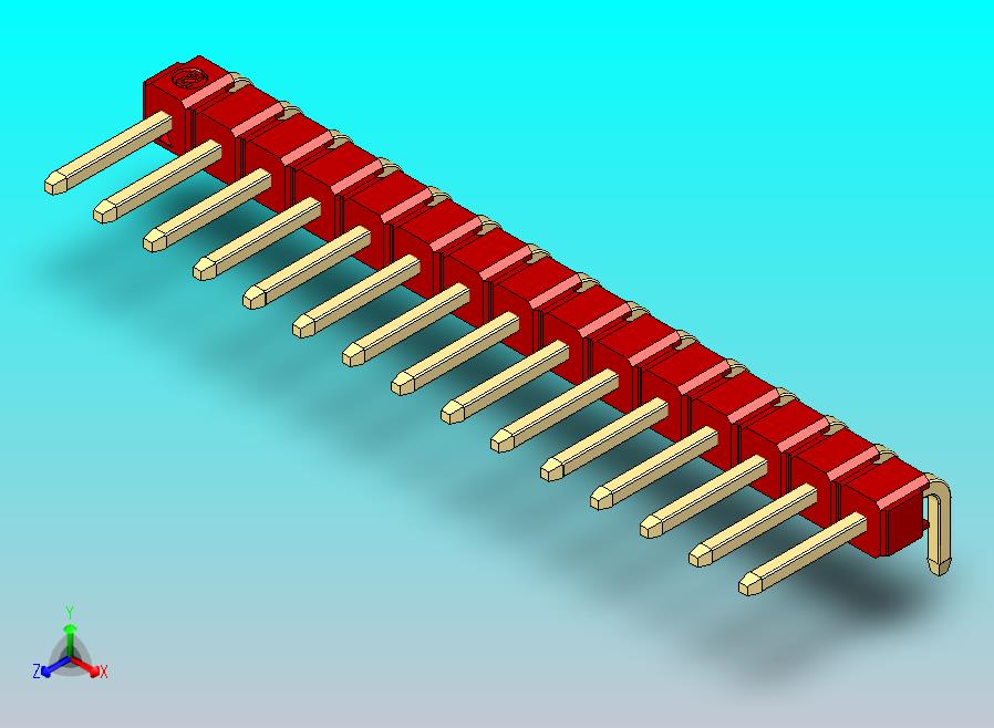 DS1022彩色排针 红色 1x15p 100mil 类型D 版本1.0.zip