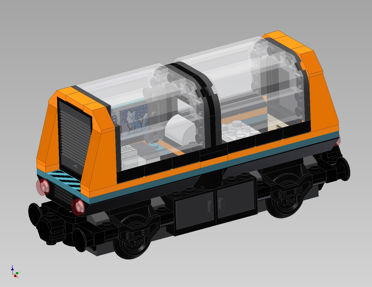 乐高Set 60470北极探险者列车的1号车厢