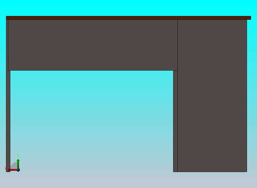 紧凑型木制工作台，内置储物柜