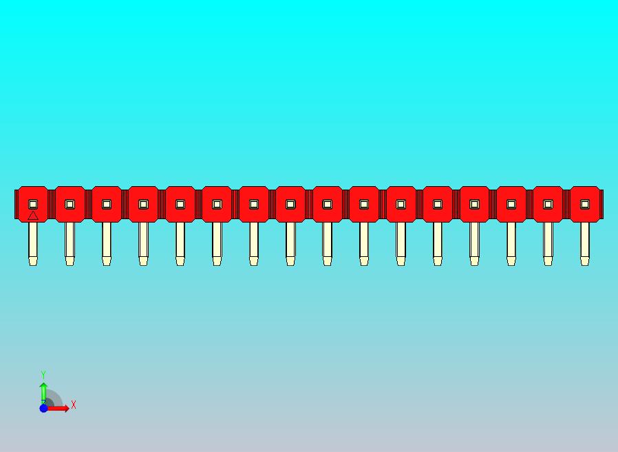 DS1022彩色排针 红色 1x16P 100mil 类型D 版本1.0.zip