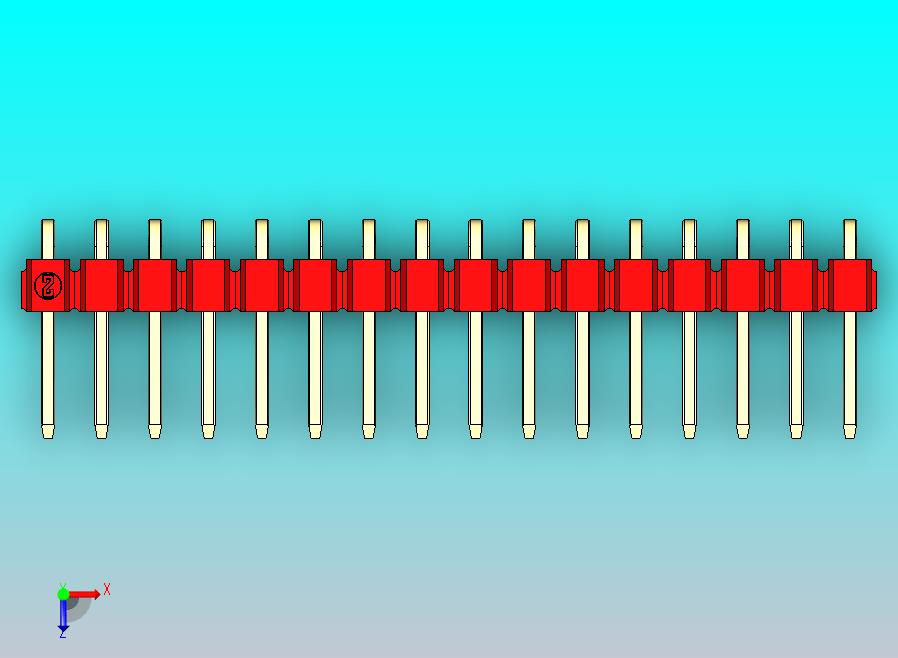 DS1022彩色排针 红色 1x16P 100mil 类型D 版本1.0.zip