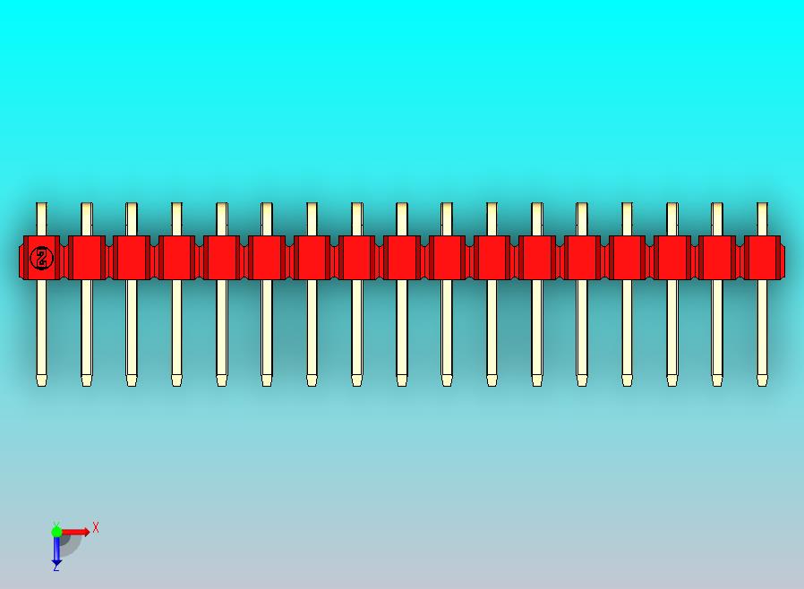 DS1022彩色排针 红色 1x17p 100mil 类型D 版本1.0.zip