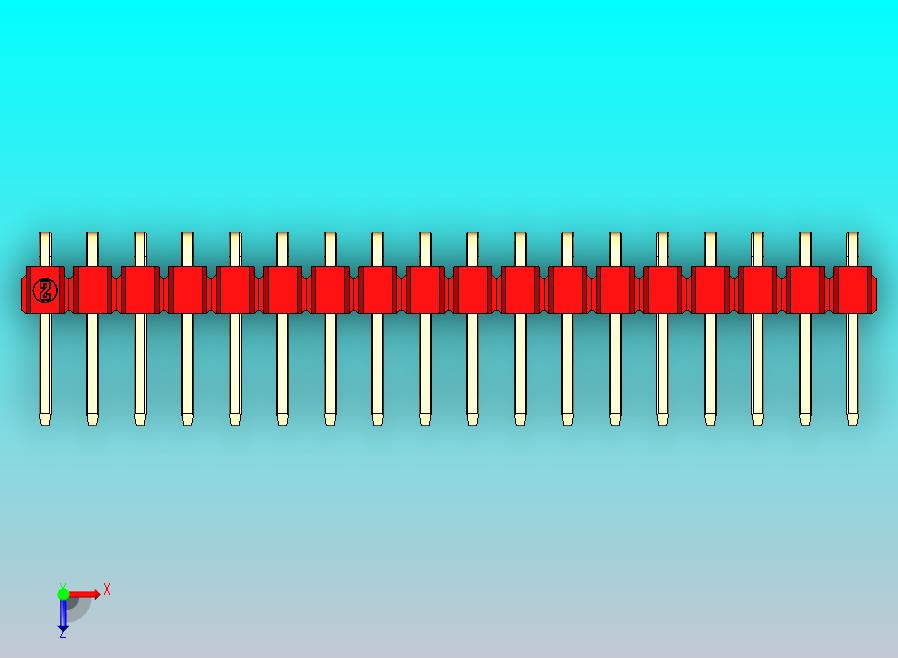 DS1022彩色排针 红色 1x18P 100mil 类型D 版本1.0.zip