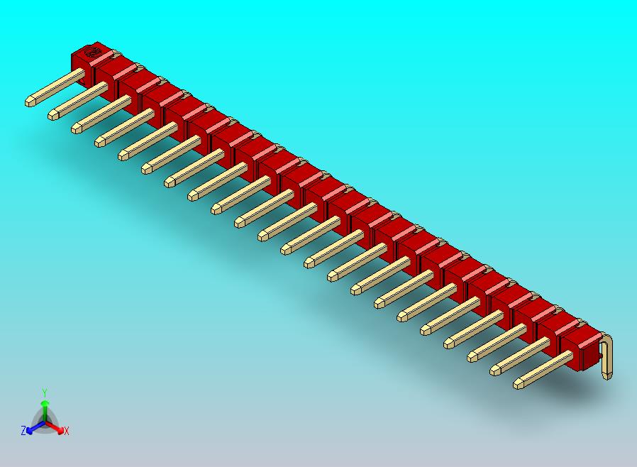 DS1022彩色排针 红色 1x22p 100mil 类型D 版本1.0.zip