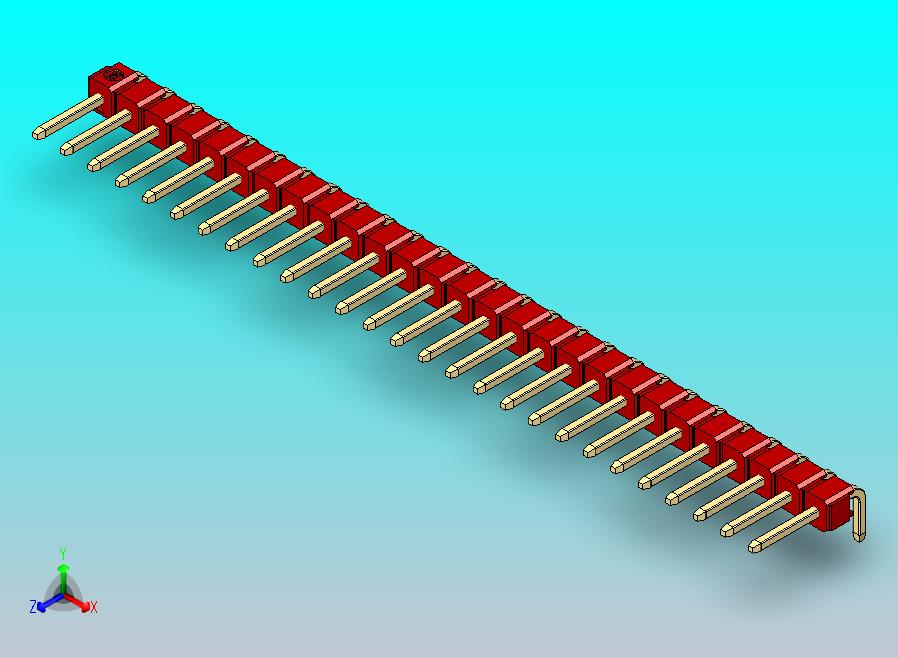 DS1022彩色排针 红色 1x27p 100mil 类型D 版本1.0.zip