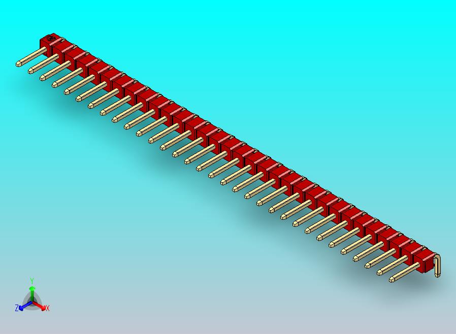 DS1022彩色排针 红色 1x32P 100mil 类型D 版本1.0.zip