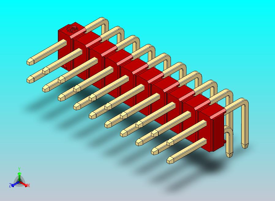 DS1022彩色排针 红色 2x10p 100mil 类型D 版本1.0.zip