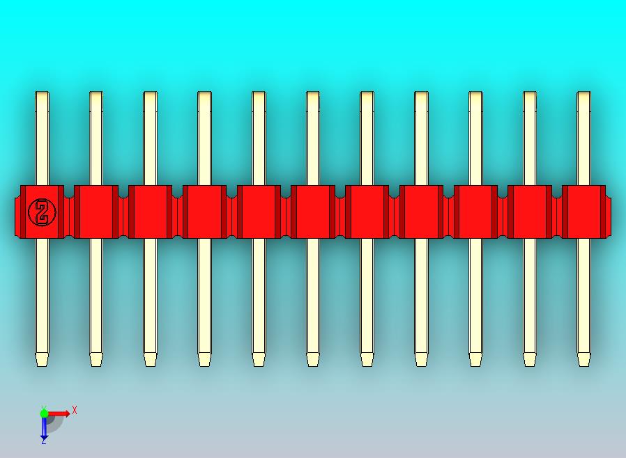 DS1022彩色排针 红色 2x11p 100mil 类型D 版本1.0.zip