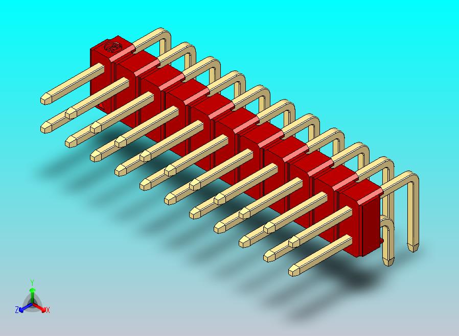 DS1022彩色排针 红色 2x11p 100mil 类型D 版本1.0.zip
