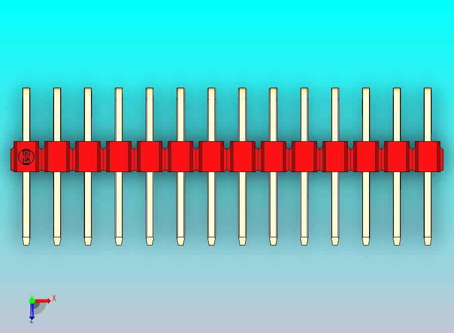 DS1022彩色排针 红色 2x14引脚 100mil 类型D 版本1.0.zip