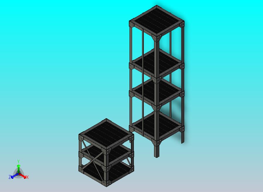 阁楼架，架子，橱柜