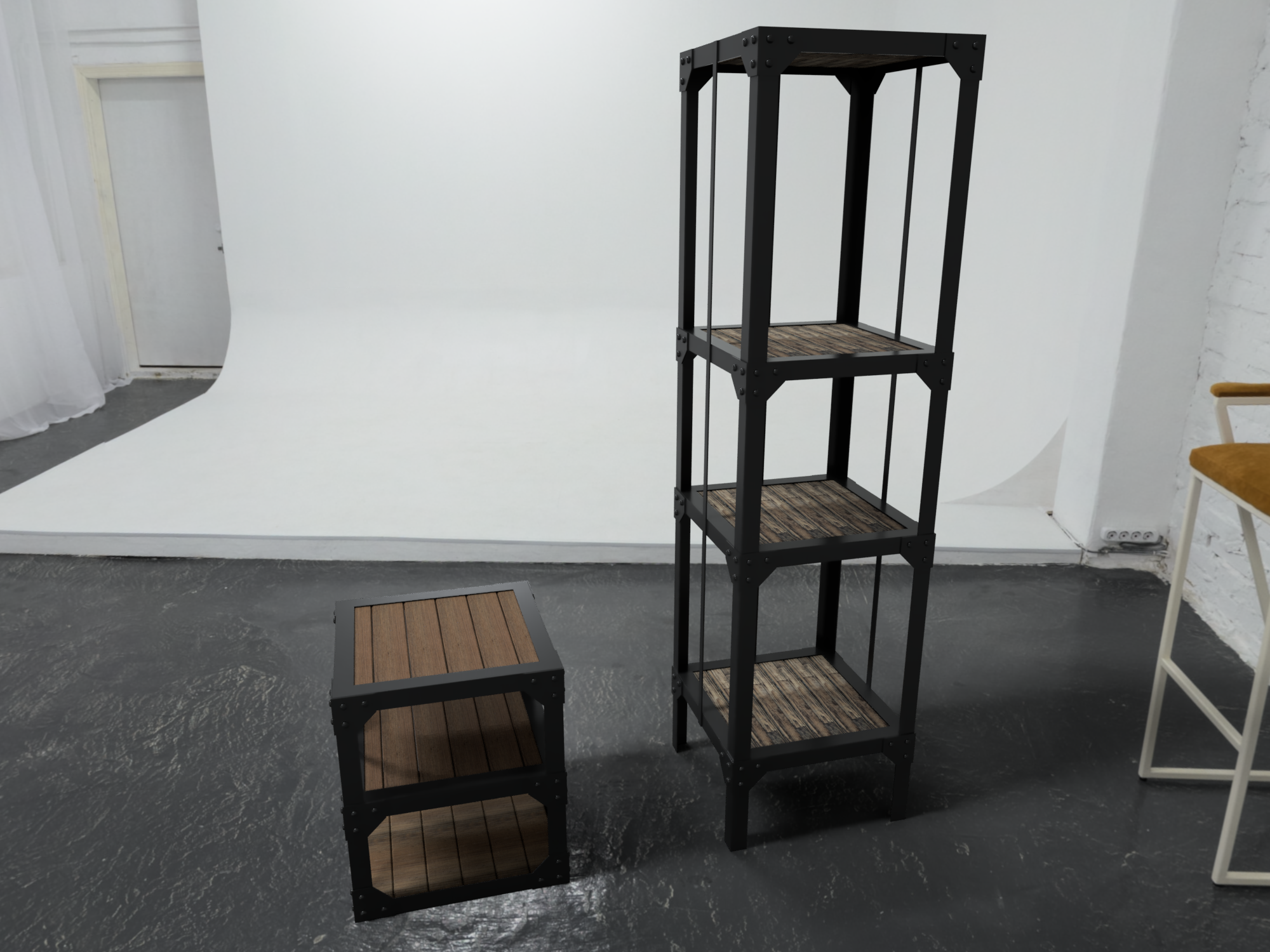 阁楼架，架子，橱柜