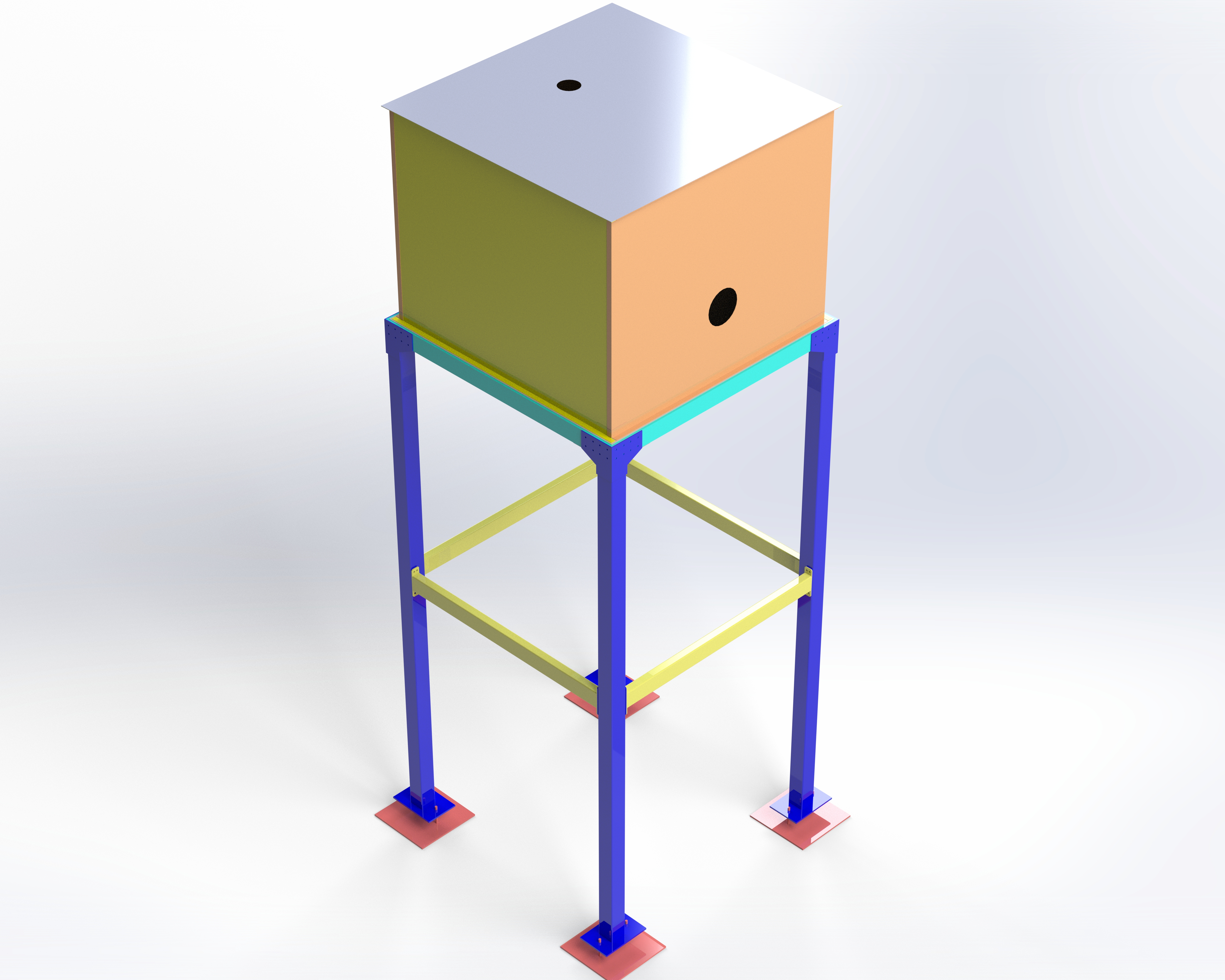 高架工业仓储容器