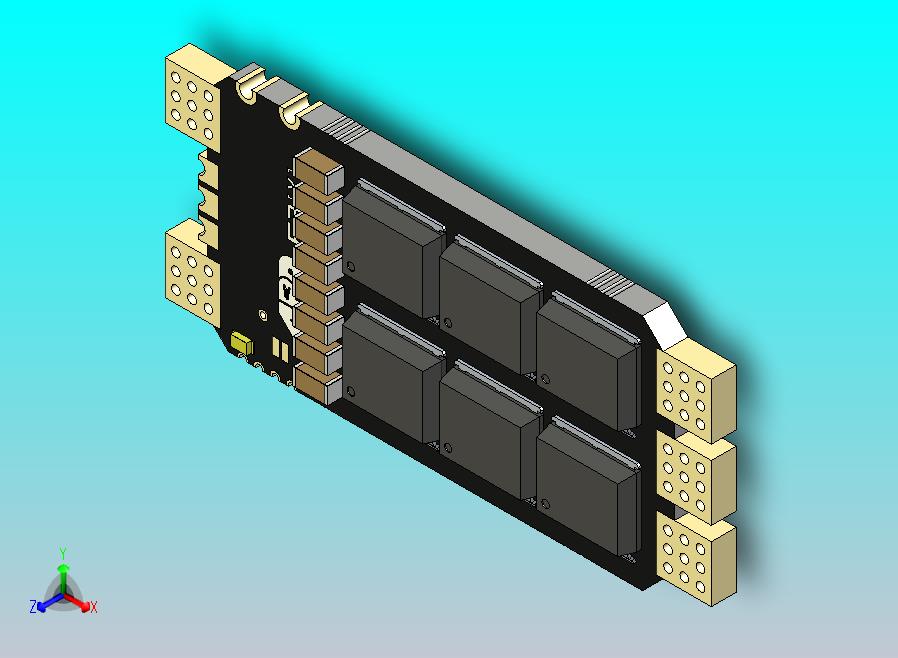 APD F3 80A ESC的详细3D CAD模型