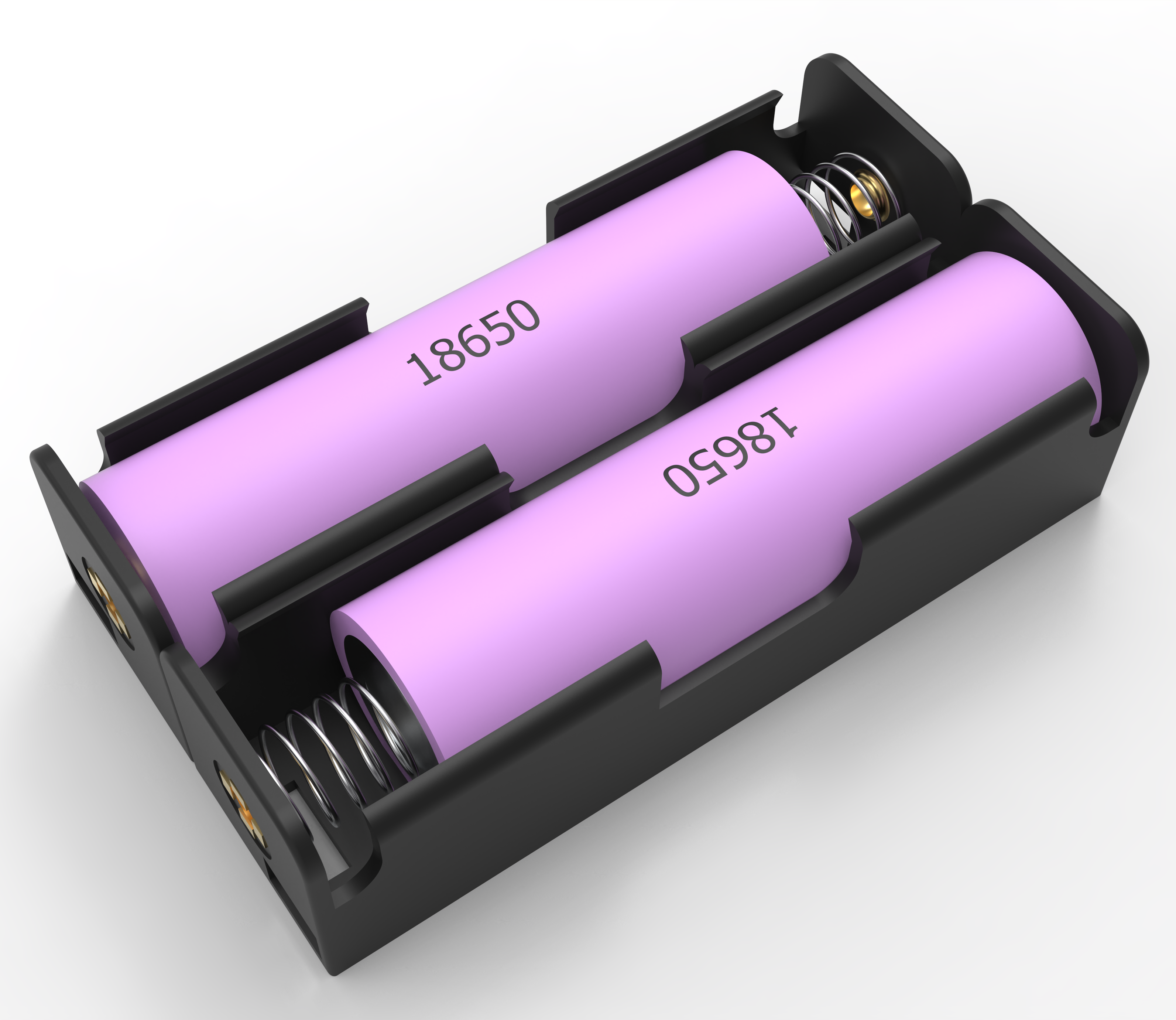 18650系列 (1-4电池) (粉红色，蓝色，绿色)