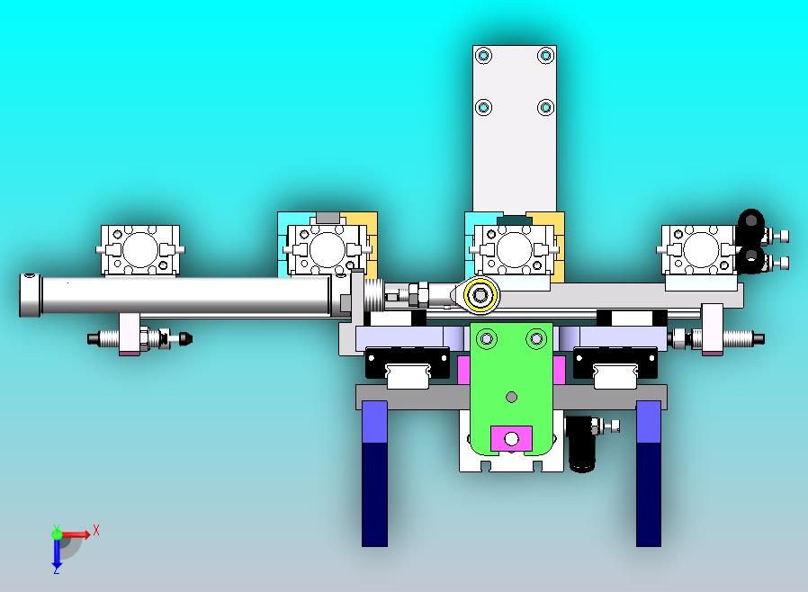 夹爪气缸上下左右平移机构