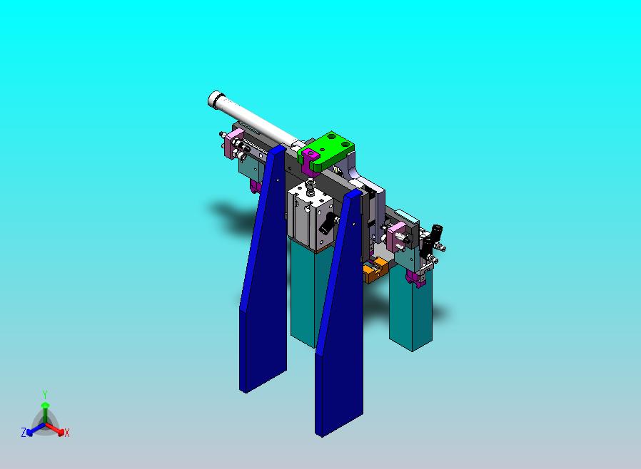 夹爪气缸上下左右平移机构