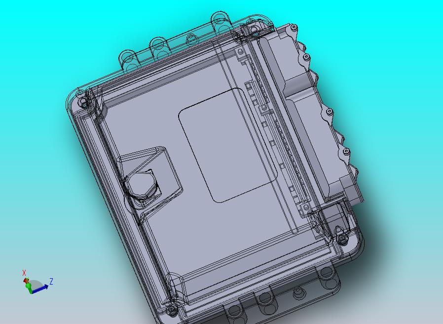 汽车VCU控制器外壳模型