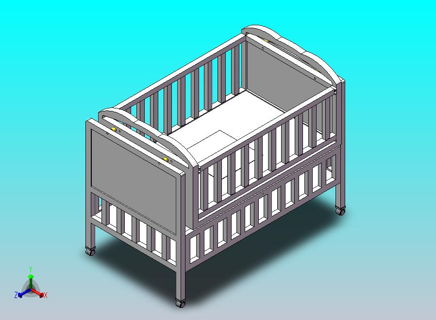 智能婴儿床模型