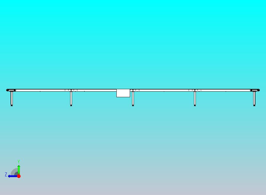12米中置电机防跑偏输送带