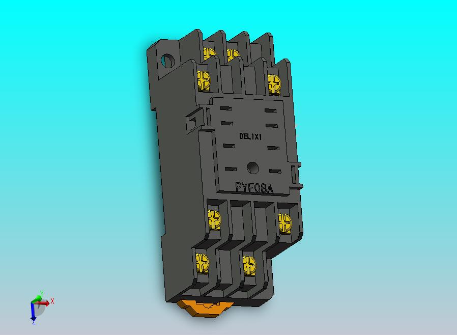 中间继电器底座PYF08A