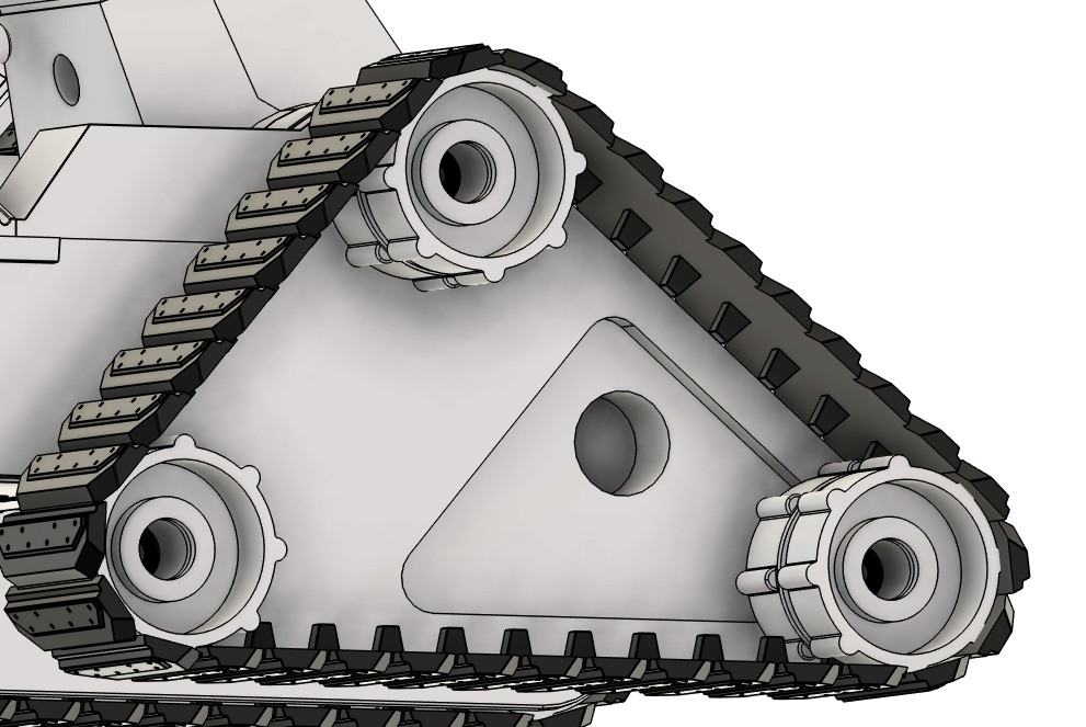 三角履带轮底盘人形机器人