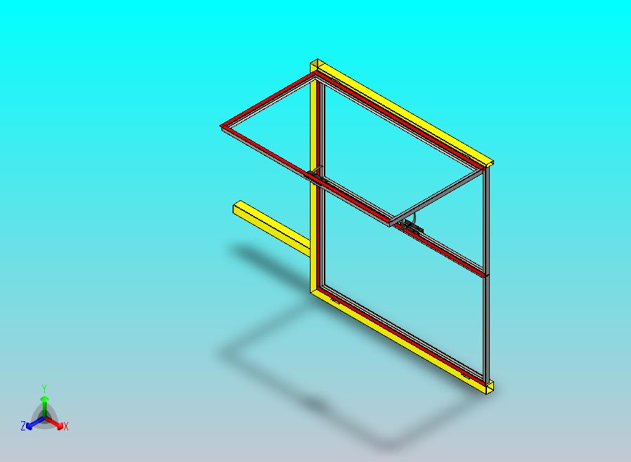 适用于隔热外墙板的双扇门框