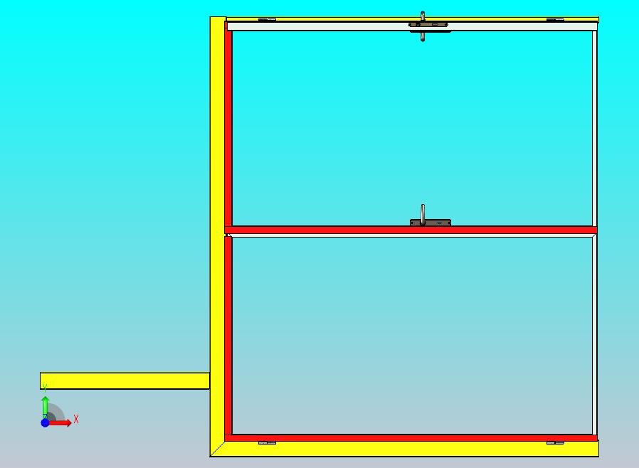 适用于隔热外墙板的双扇门框