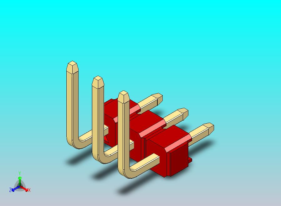 DS1022彩色排针 红色 03p 100mil 类型U 版本1.0.zip