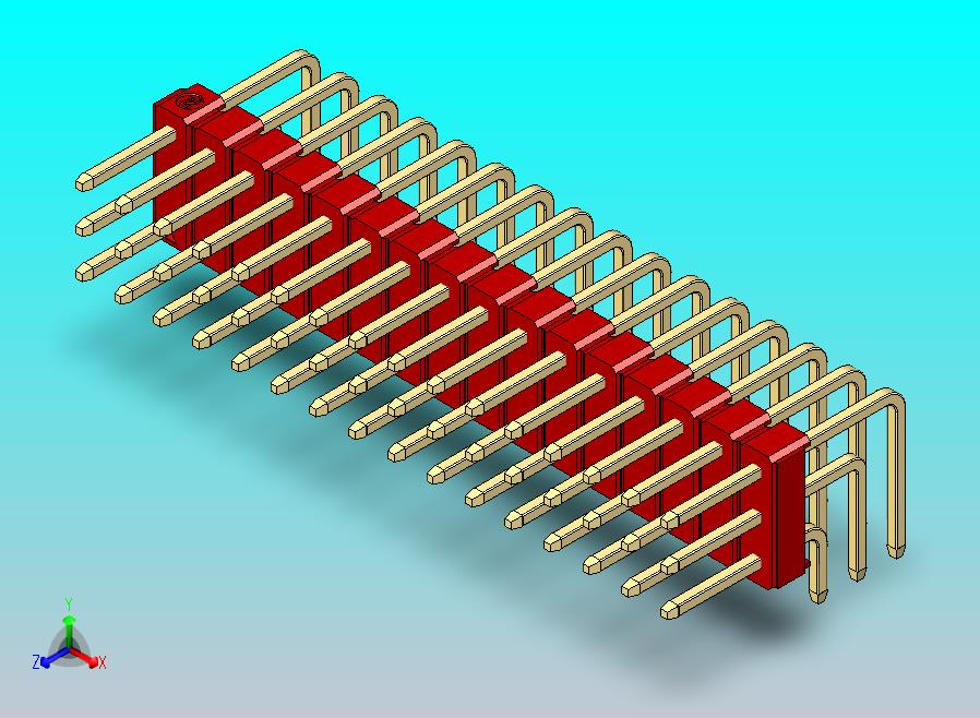 DS1022彩色排针 红色 3x16引脚 100mil TypeD 版本1.0.zip