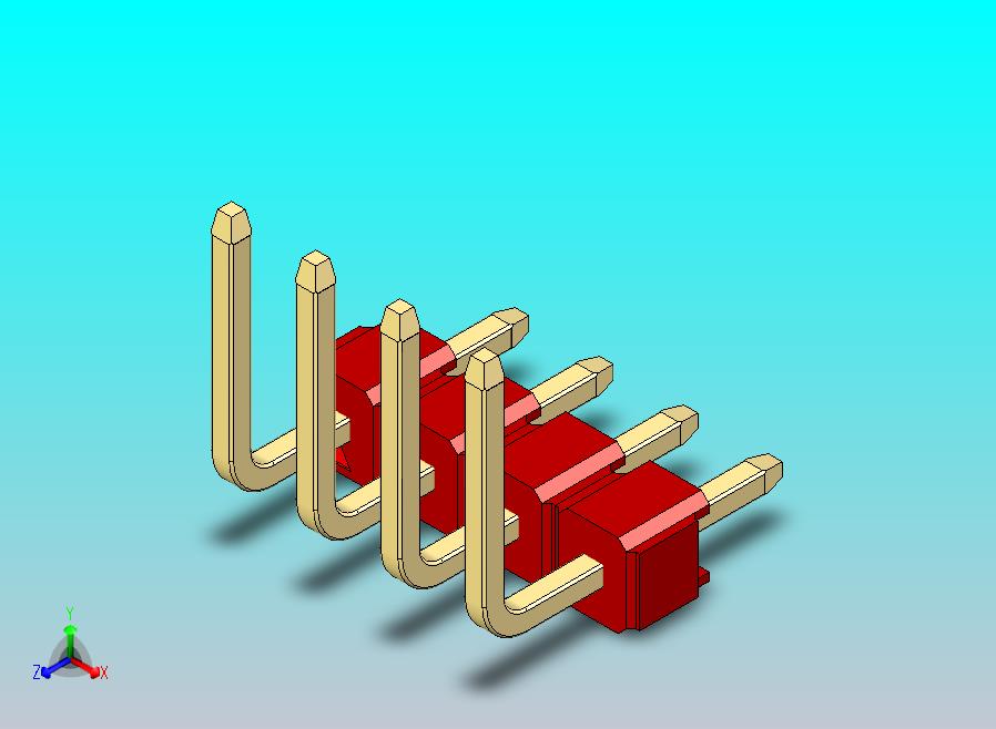 DS1022彩色排针 红色 04p 100mil 类型U 版本1.0.zip