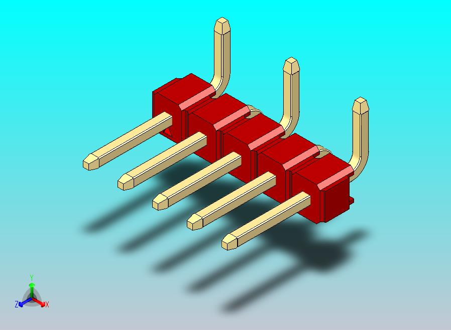 DS1022彩色排针 红色 05p 100mil SMT 类型 R1 版本1.0.zip