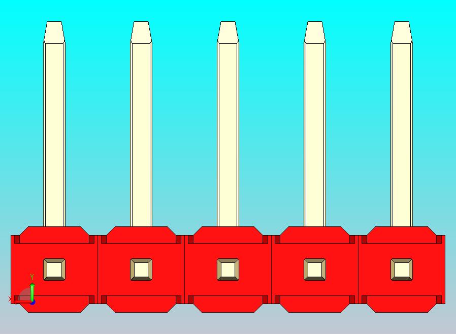 DS1022彩色排针 红色 05P 100mil 类型U 版本1.0.zip