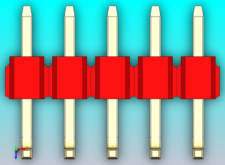 DS1022彩色排针 红色 05P 100mil 类型U 版本1.0.zip