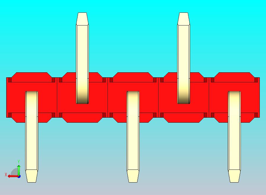 DS1022彩色排针 红色 05P 100毫 100mil SMT R2 版本1.0.zip