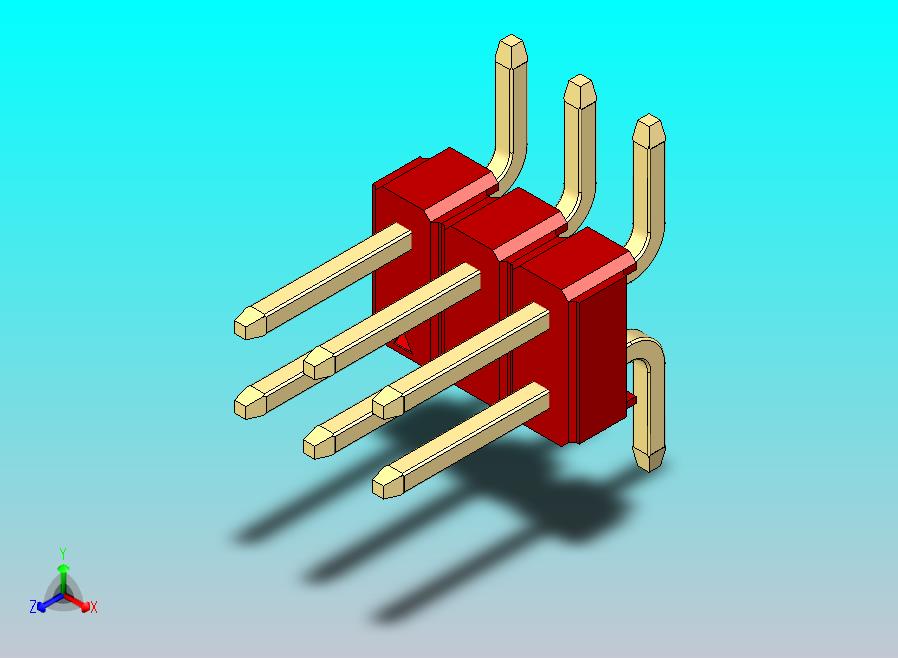 DS1022彩色排针 红色 06P 100mil SMT类型 版本1.0.zip
