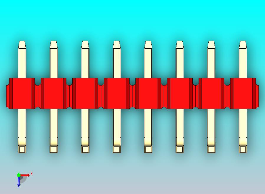 DS1022彩色排针 红色 08p 100mil 类型U 版本1.0.zip