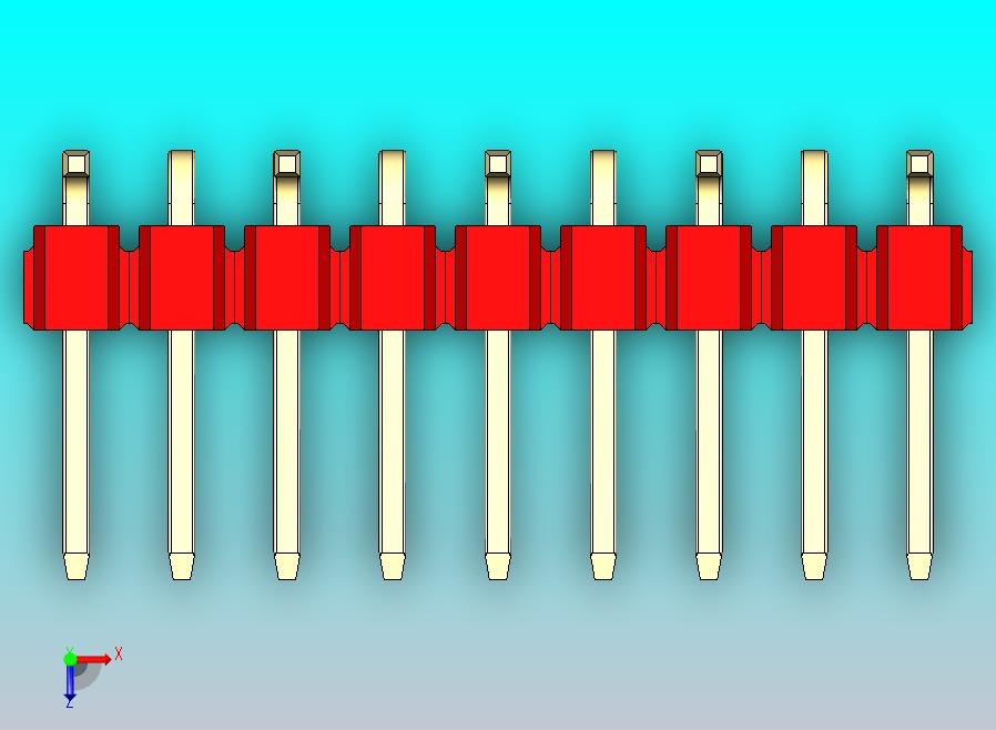 DS1022彩色排针 红色 09P 100mil 类型 SMT R1 版本1.0.zip
