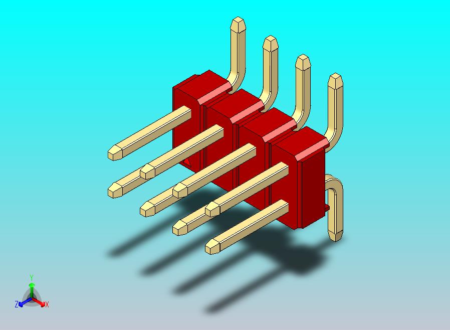 DS1022彩色排针 红色 08P 100毫 陶瓷式 SMT 版本1.0.zip