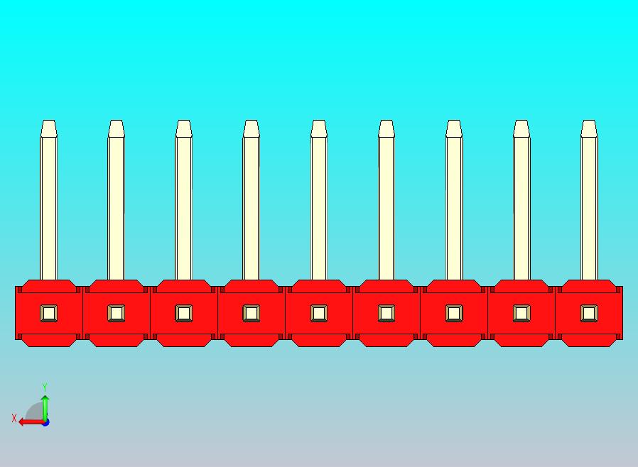 DS1022彩色排针 红色 09p 100mil 类型U 版本1.0.zip