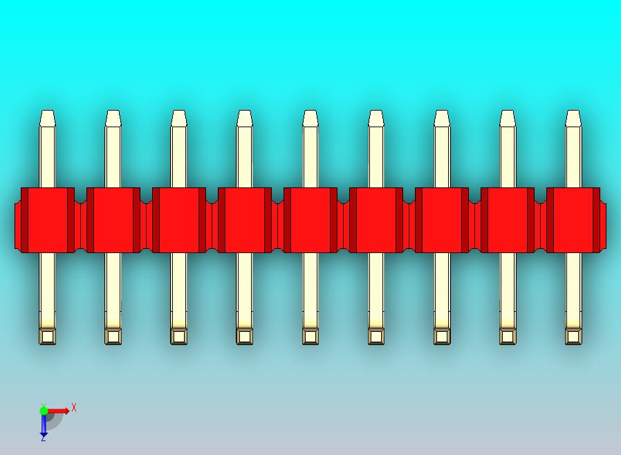 DS1022彩色排针 红色 09p 100mil 类型U 版本1.0.zip