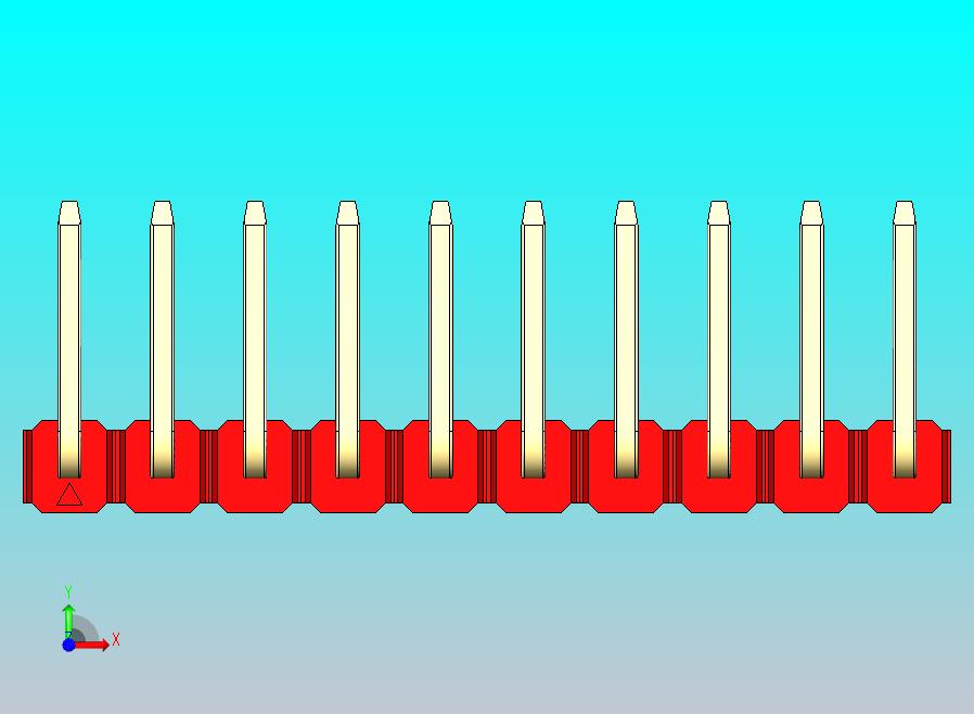 DS1022彩色排针 红色 10P 100mil 类型U 版本1.0.zip