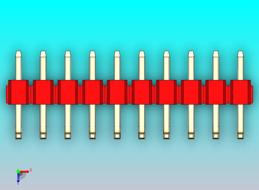 DS1022彩色排针 红色 10P 100mil 类型U 版本1.0.zip
