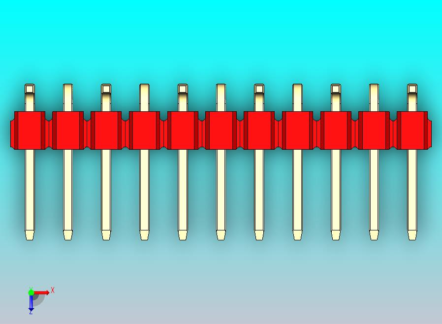 DS1022彩色排针 红色 11P 100mil 类型 SMT R1 版本1.0.zip