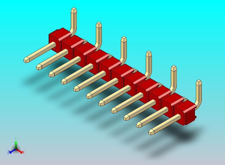DS1022彩色排针 红色 11P 100mil 类型 SMT R1 版本1.0.zip