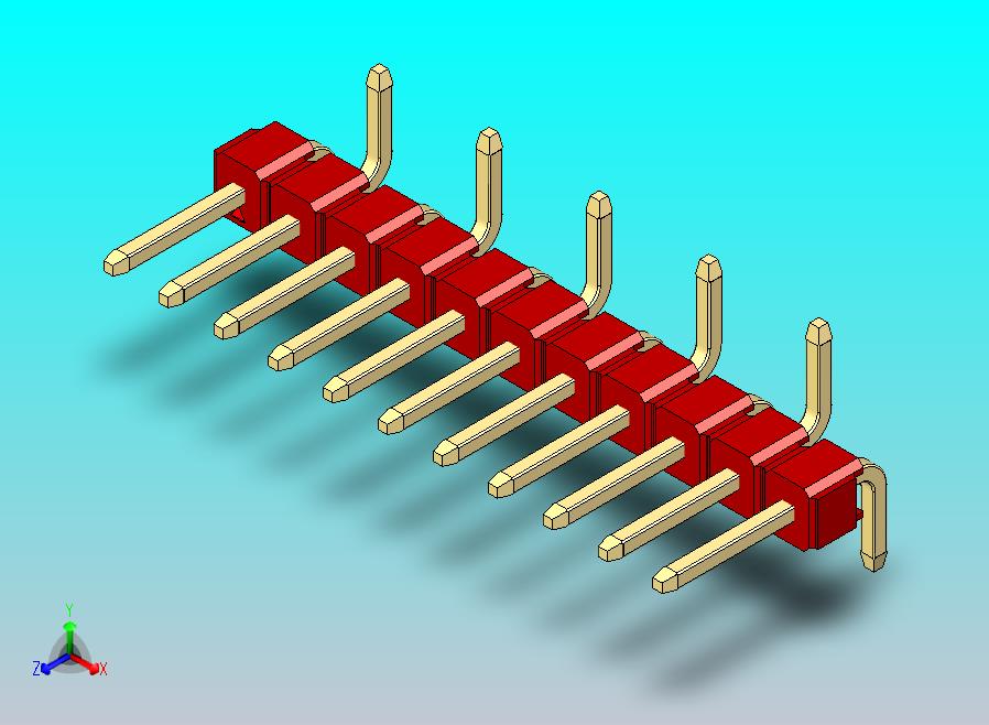 DS1022彩色排针 红色 11P 100mil 类型 SMT R2 版本1.0.zip