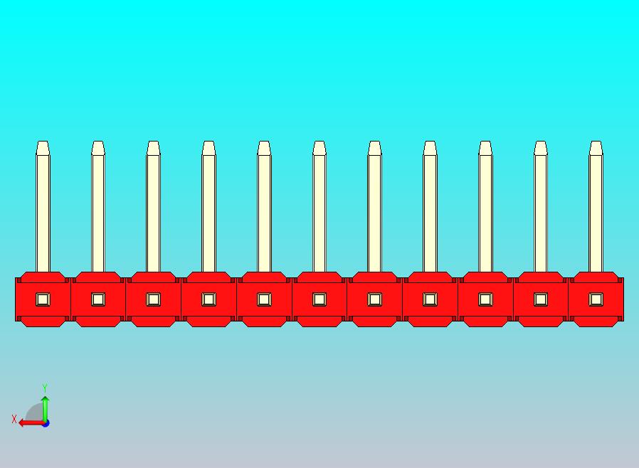 DS1022彩色排针 红色 11P 100毫 100mil 型号U 版本1.0.zip