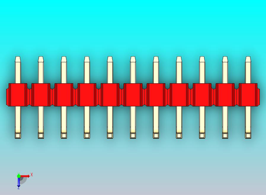 DS1022彩色排针 红色 11P 100毫 100mil 型号U 版本1.0.zip