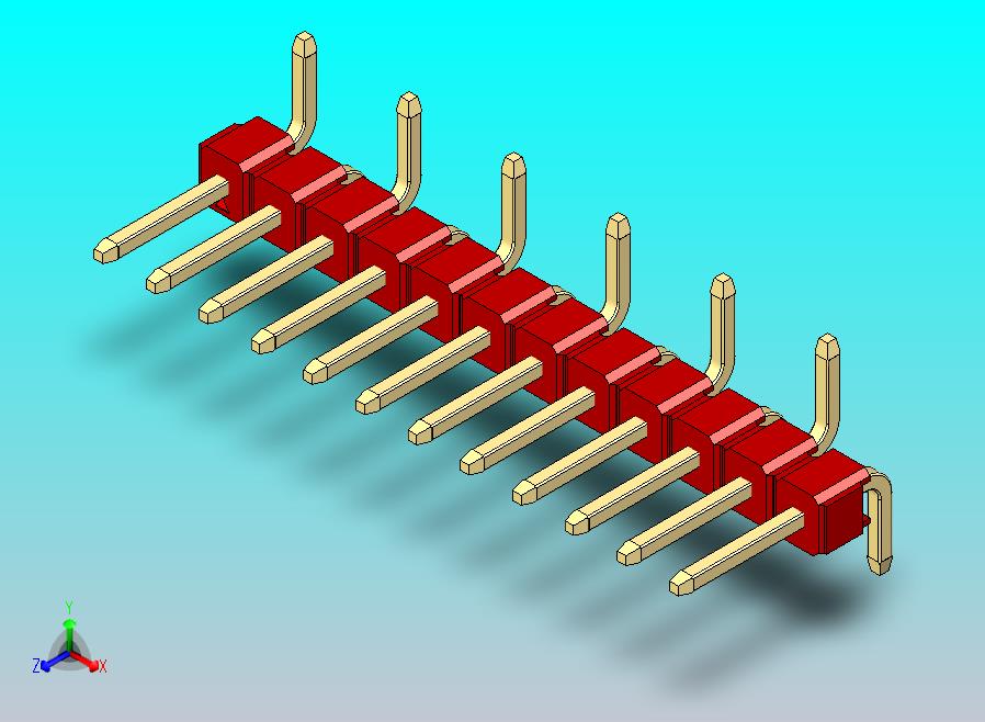 DS1022彩色排针 红色 12P 100mil 类型 SMT R1 版本1.0.zip