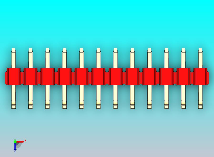 DS1022彩色排针 红色 12P 100mil 类型U 版本1.0.zip